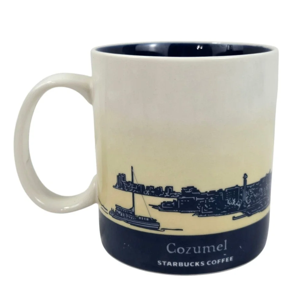 Starbucks Cozumel Coffee Mug 16oz Global Icon Collector Series Sea Turtle 2012